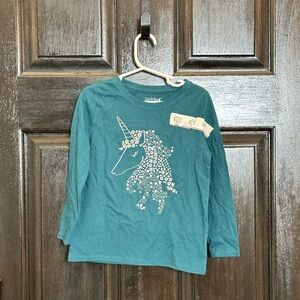 NWT Cat & Jack Unicorn Long Sleeve Top 4/5